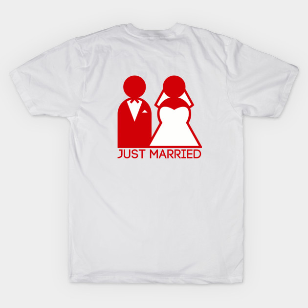 Just Married Newlyweds in Red by TheDaintyTaurus